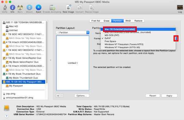 wd my passport how to format for mac and pc
